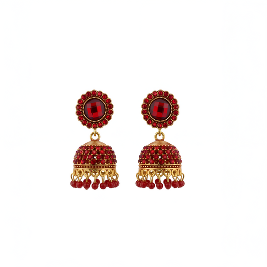 Regal Ruby Jhumka Bells