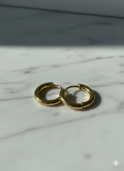 Round Hoop Earring
