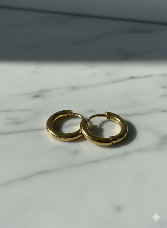 Round Hoop Earring
